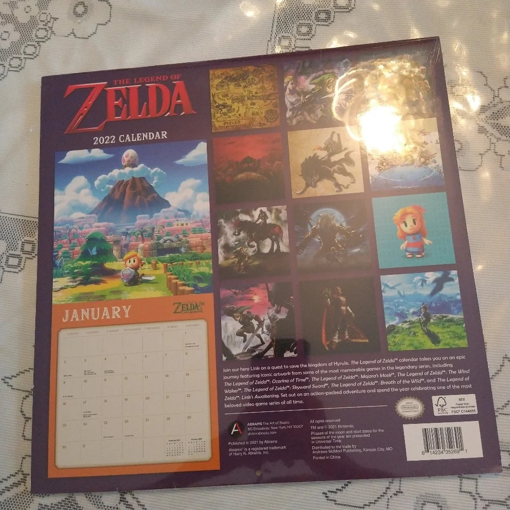 The Legend of Zelda: Breath of the Wild 2022 Calendar